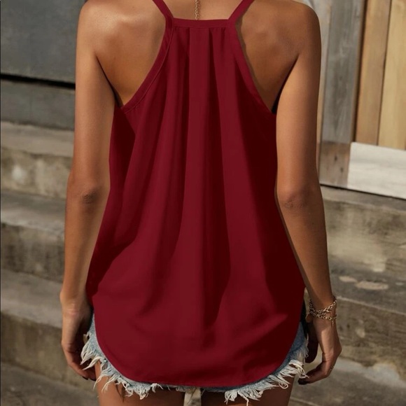 Burgundy cami top - Picture 3 of 7